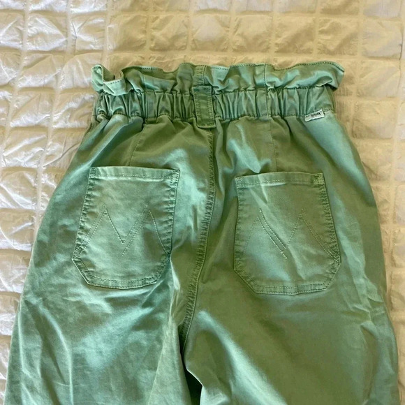 Mother The yo-yo ruffle greaser ankle in deep sea wash - Picture 14 of 14